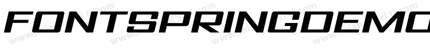 FONTSPRINGDEMO AvionicWide Oblique字体转换